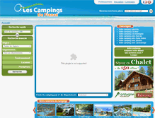 Tablet Screenshot of lescampingsdefrance.com